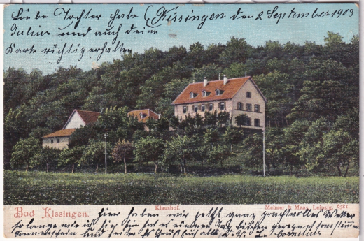 ALTE ANSICHTSKARTE/ POSTKARTE - BAD KISSINGEN - KLAUSHOF