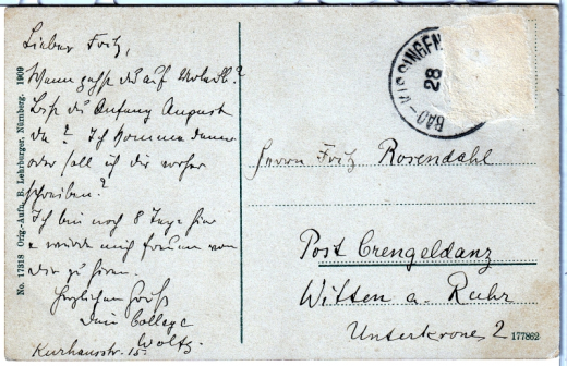 ALTE ANSICHTSKARTE/ POSTKARTE - BAD KISSINGEN - PANORAMA VOM STATIONSBERG - STAFFELSBERG MIT LUDWIGSTURM