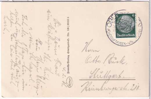 ALTE ANSICHTSKARTE/ POSTKARTE - WINTERSPORTPLATZ OBERSTAUFEN - GASTHOF FALKEN (SCHÖNSTER SKIBERG)