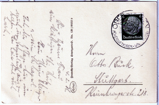 ALTE ANSICHTSKARTE/ POSTKARTE - WINTERSPORTPLATZ OBERSTAUFEN - GASTHOF FALKEN (SCHÖNSTER SKIBERG)