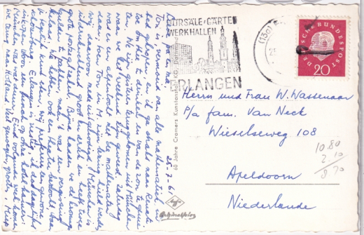 ALTE ANSICHTSKARTE/ POSTKARTE - UNIVERSITÄTSSTADT ERLANGEN - MEHRBILDKARTE