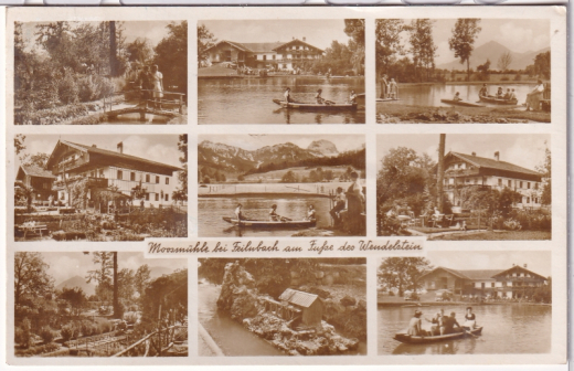 ALTE ANSICHTSKARTE/ POSTKARTE - BAD FEILNBACH - MOOSMÜHLE AM FUßE DES WENDELSTEIN, STEMPEL MOOSMÜHLE