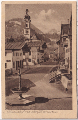 ALTE ANSICHTSKARTE/ POSTKARTE - OBERAUDORF MIT DEM BRÜNNSTEIN