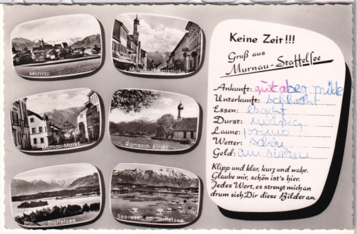 ALTE ANSICHTSKARTE/ POSTKARTE - MURNAU AM STAFFELSEE - GRUß AUS MURNAU-STAFFELSEE