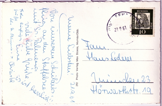 ALTE ANSICHTSKARTE/ POSTKARTE - MURNAU AM STAFFELSEE - GRUß AUS MURNAU-STAFFELSEE