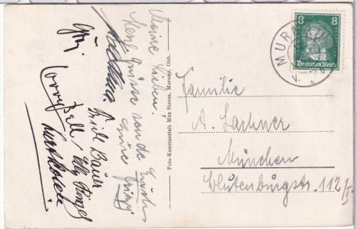 ALTE ANSICHTSKARTE/ POSTKARTE - MURNAU - HAUPTSTRAßE