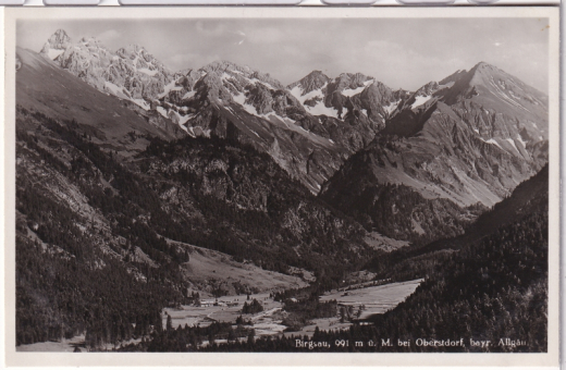 ALTE ANSICHTSKARTE/ POSTKARTE - BIRGSAU BEI OBERSTDORF MIT STEMPEL