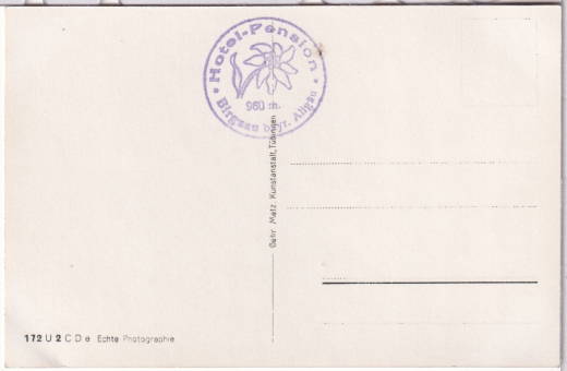 ALTE ANSICHTSKARTE/ POSTKARTE - BIRGSAU BEI OBERSTDORF MIT STEMPEL