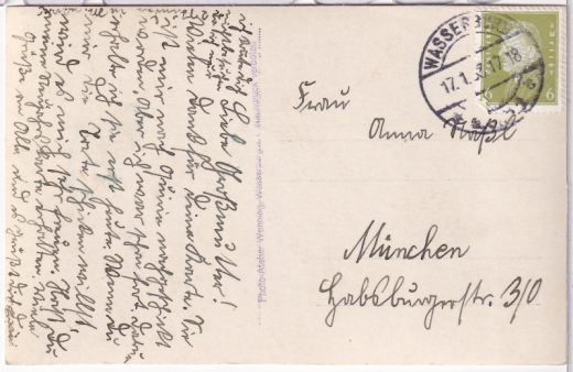 ALTE ANSICHTSKARTE/ PHOTOKARTE - WASSERBURG AM INN