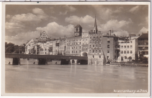 ALTE ANSICHTSKARTE/ PHOTOKARTE - WASSERBURG AM INN