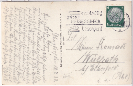 ALTE ANSICHTSKARTE/ POSTKARTE - OBERSTDORF - GRUß AUS OBERSTDORF IM ALLGÄU