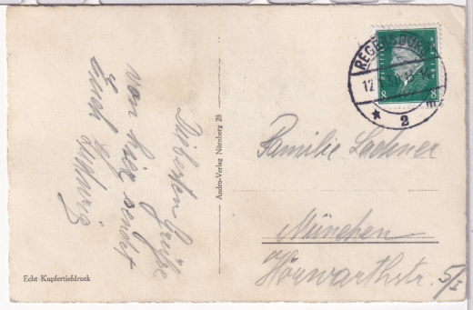 ALTE ANSICHTSKARTE/ POSTKARTE - REGENSBURG - STEINERNE BRÜCKE