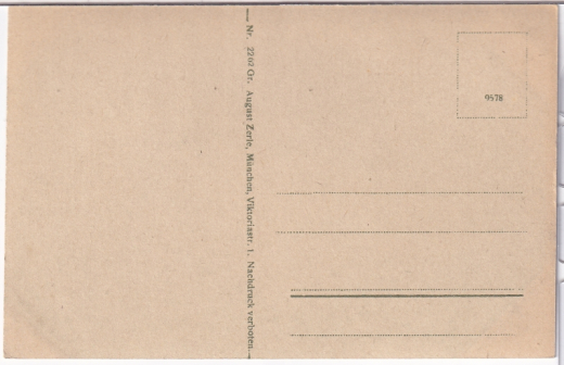 ALTE ANSICHTSKARTE/ POSTKARTE - FÜSSEN - FÜSSEN MIT SÄULING