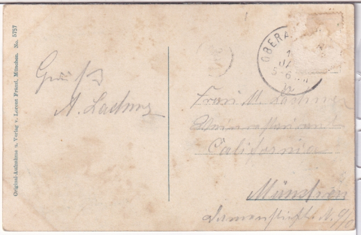 ALTE ANSICHTSKARTE/ POSTKARTE - OBERAMMERGAU - TOTAL GEGEN NOTSPITZE UND KOFEL