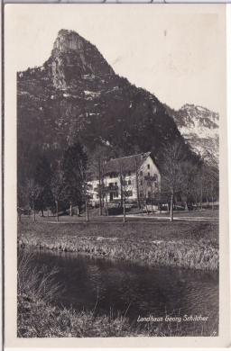 ALTE ANSICHTSKARTE/ POSTKARTE - OBERAMMERGAU - LANDHAUS GEORG SCHILCHER