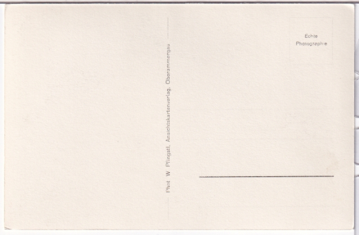 ALTE ANSICHTSKARTE/ POSTKARTE - OBERAMMERGAU - FORSTAMT UND KRIEGERDENKMAL