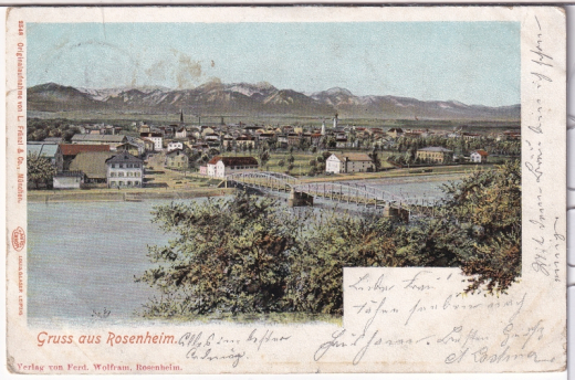 ALTE ANSICHTSKARTE/ POSTKARTE - ROSENHEIM - GRUß AUS ROSENHEIM