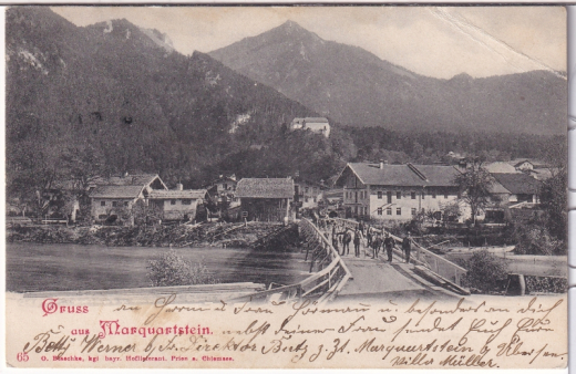 ALTE ANSICHTSKARTE/ POSTKARTE - MARQUARTSTEIN - GRUß AUS MARQUARTSTEIN