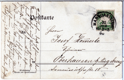 ALTE ANSICHTSKARTE/ POSTKARTE - MARQUARTSTEIN - GRUß AUS MARQUARTSTEIN