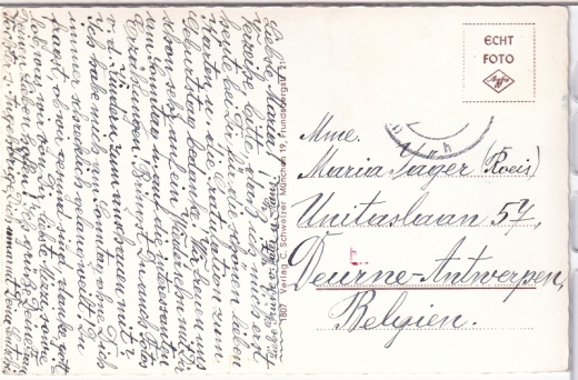 ALTE ANSICHTSKARTE/ POSTKARTE - WEILHEIM - BLICK VOM CAFE GÖGERL AUF WEILHEIM