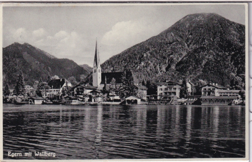 ALTE ANSICHTSKARTE/ POSTKARTE - EGERN MIT WALLBERG