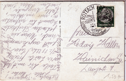 ALTE ANSICHTSKARTE/ POSTKARTE - EGERN MIT WALLBERG