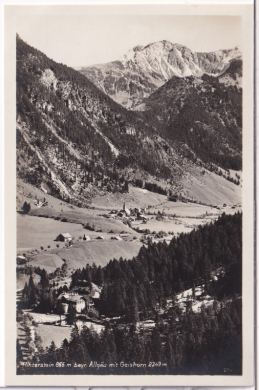 ANSICHTSKARTE/ POSTKARTE - HINTERSTEIN IM ALLGÄU MIT GEISHORN