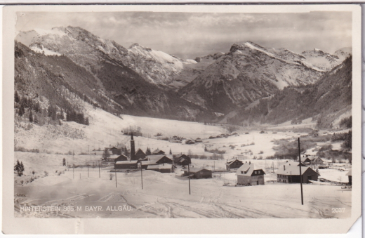 ANSICHTSKARTE/ POSTKARTE - HINTERSTEIN IM ALLGÄU