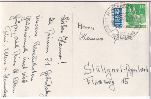 ANSICHTSKARTE/ POSTKARTE - ALPENRAST HINTERSTEIN IM ALLGÄU