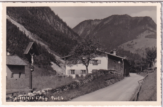 ANSICHTSKARTE/ POSTKARTE - HINTERSTEIN IM ALLGÄU - PARTIE