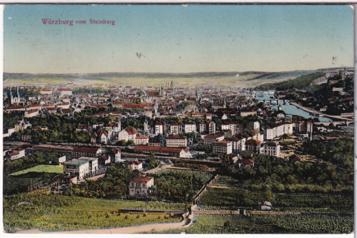 ANSICHTSKARTE/ POSTKARTE - WÜRZBURG VOM STEINBERG