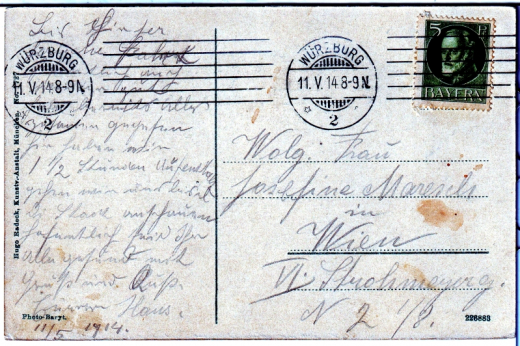 ANSICHTSKARTE/ POSTKARTE - WÜRZBURG VOM STEINBERG