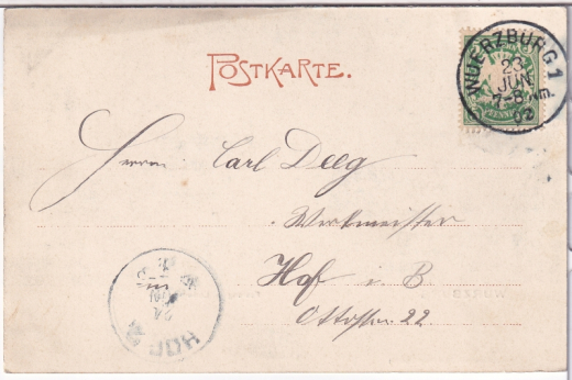 ALTE ANSICHTSKARTE/ POSTKARTE - WÜRZBURG - FESTUNG MIT LUDWIGSBRÜCKE