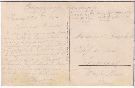 ALTE ANSICHTSKARTE/ KRIEGSGEFANGENEN SENDUNG - PASSAU - ILZSTADT