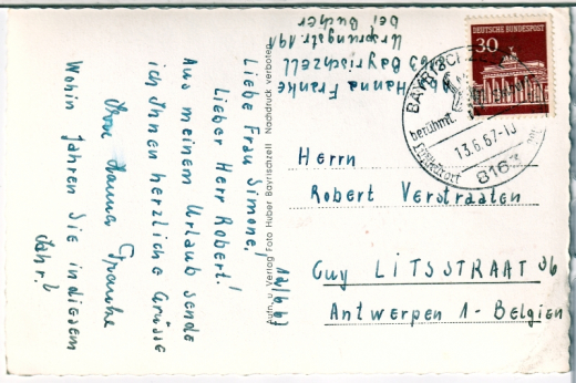 ALTE ANSICHTSKARTE/ MEHRBILDKARTE - BAYRISCHZELL - ALPENSTRAßE-SUDELFELD