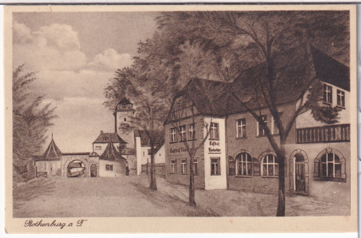 ALTE ANSICHTSKARTE/ POSTKARTE - ROTHENBURG O. T. - GASTHOF RÖDERTOR, ULRICH BECK
