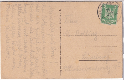 ALTE ANSICHTSKARTE/ POSTKARTE - ROTHENBURG O. T. - SPITALTOR