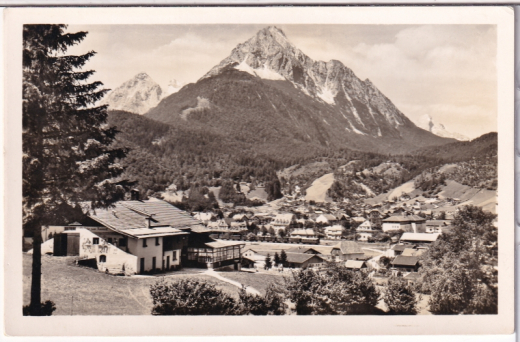 ALTE ANSICHTSKARTE/ POSTKARTE - MITTENWALD MIT WETTERSTEIN
