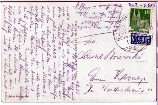 ALTE ANSICHTSKARTE/ POSTKARTE - LINDAU IM BODENSEE - BLICK VOM LEUCHTTURM