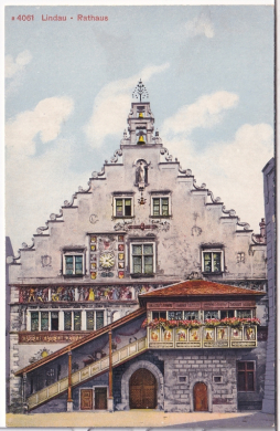 ALTE ANSICHTSKARTE/ POSTKARTE - LINDAU IM BODENSEE - RATHAUS