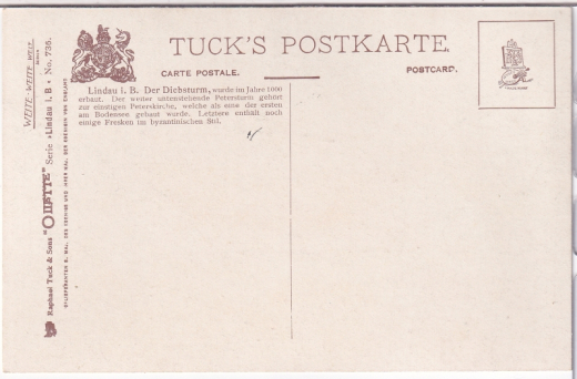 ALTE ANSICHTSKARTE/ POSTKARTE - LINDAU IM BODENSEE - DIEBSTURM