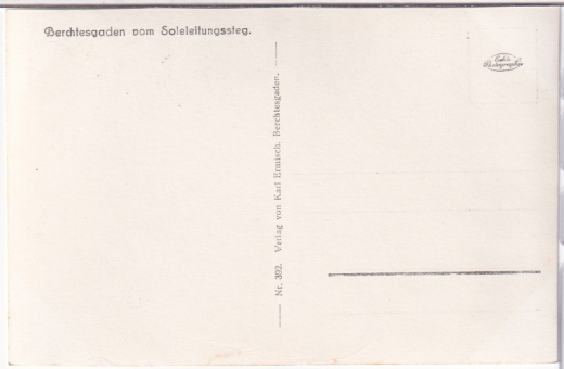 ALTE ANSICHTSKARTE/ POSTKARTE - BERCHTESGADEN VOM SOLELEITUNGSSTEG
