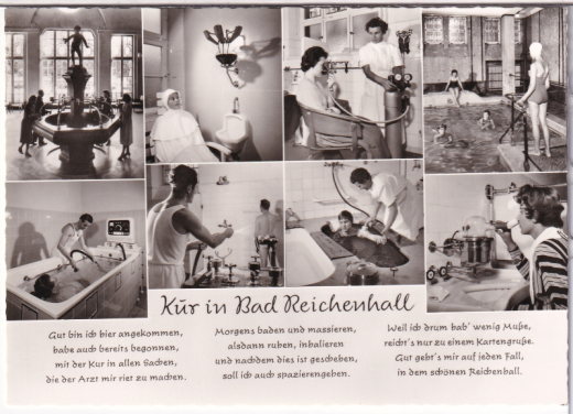 ALTE ANSICHTSKARTE/ TEXTKARTE - BAD REICHENHALL - KUR IN BAD REICHENHALL