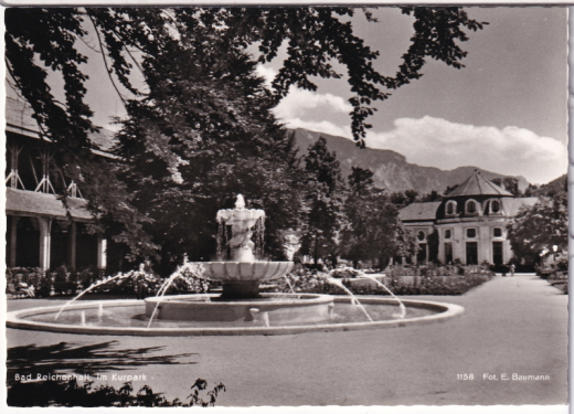 ALTE ANSICHTSKARTE/ POSTKARTE - BAD REICHENHALL - IM KURPARK