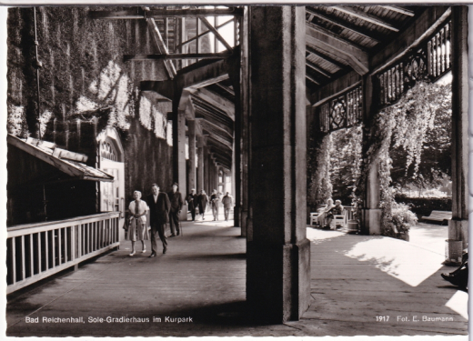 ALTE ANSICHTSKARTE/ POSTKARTE - BAD REICHENHALL - SOLE-GRADIERHAUS IM KURPARK