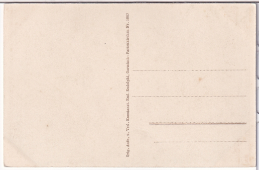 ALTE ANSICHTSKARTE/ POSTKARTE - GARMISCH - MARKTPLATZ MIT KURHAUS UND HOTEL POST