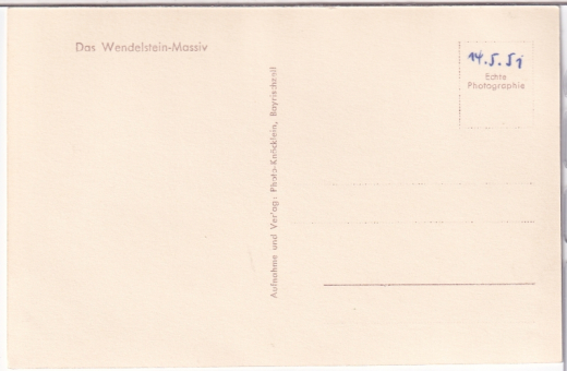 ALTE ANSICHTSKARTE/ POSTKARTE - DAS WENDELSTEIN-MASSIV