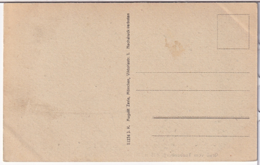 ALTE ANSICHTSKARTE/ POSTKARTE - GRUß VOM TAUBENBERG - BLICK AUF DAS WENDELSTEINPANORAMA