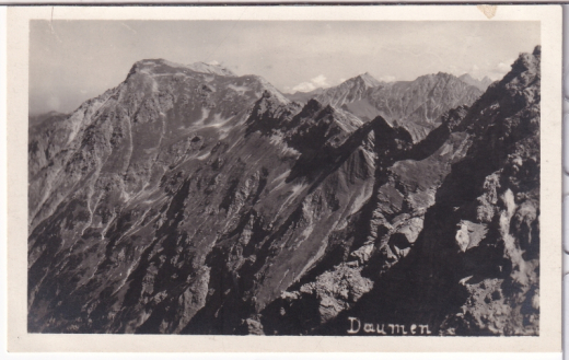 ALTE ANSICHTSKARTE/ POSTKARTE - DAUMEN - ALLGÄUER ALPEN