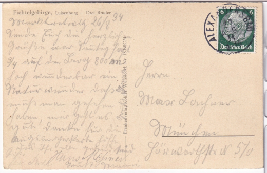 ALTE ANSICHTSKARTE/ POSTKARTE - FICHTELGEBGIRGE - LUISENBURG-DREI BRÜDER